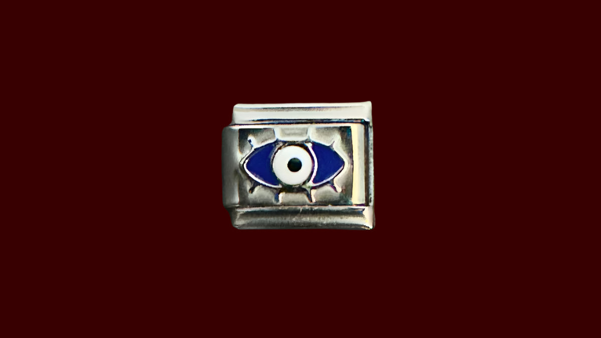 Eye of Ra Italian Charm – Silver Base