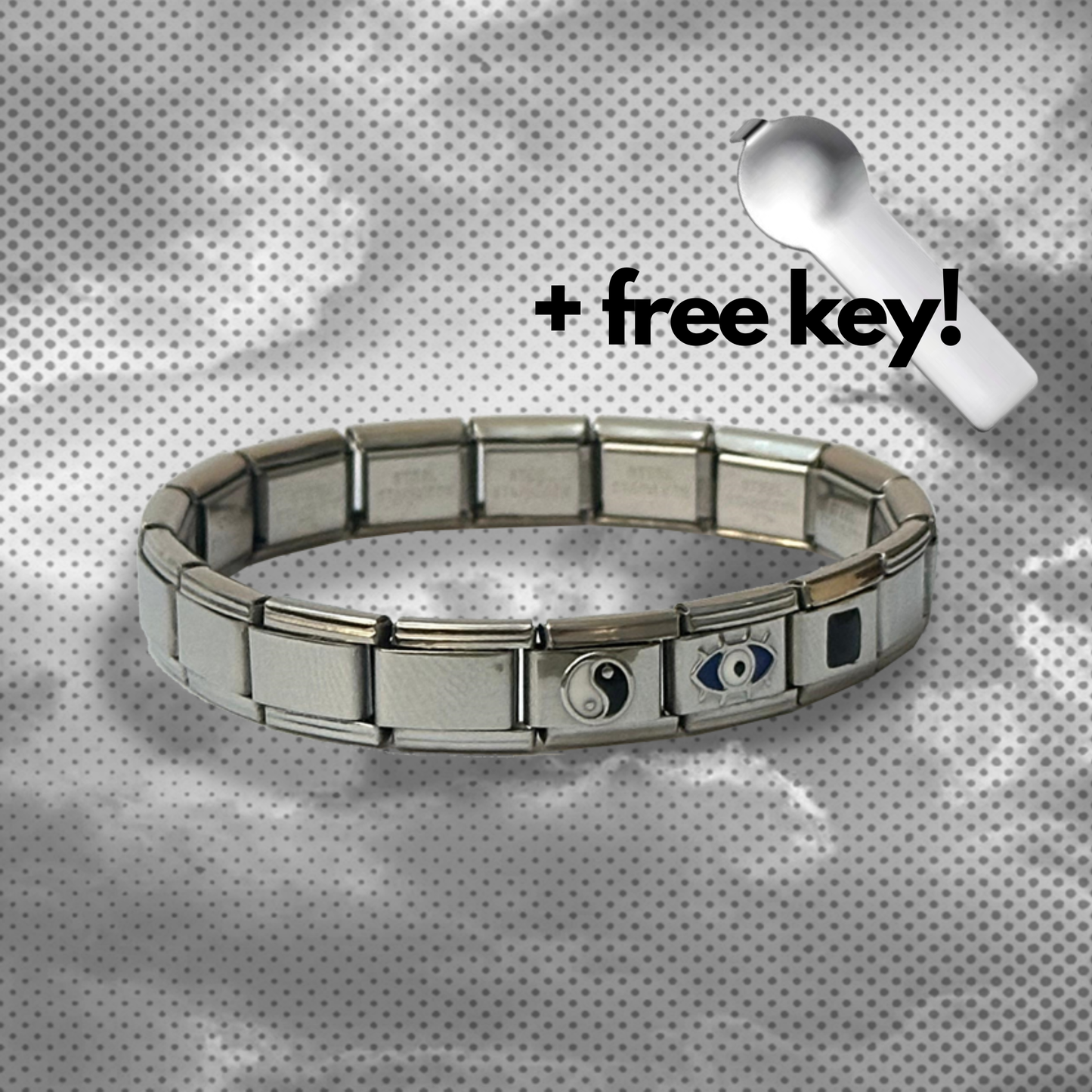 Zenaura Evil Eye Italian Charm Bracelet design – Silver Base