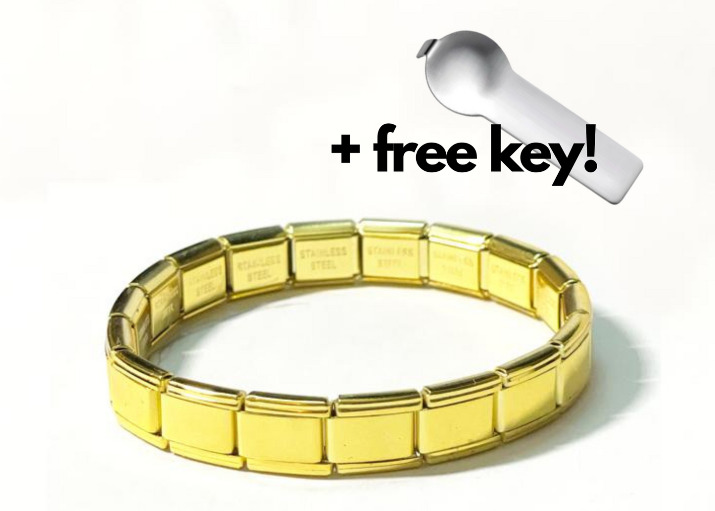 Gold Italian Charm Bracelet